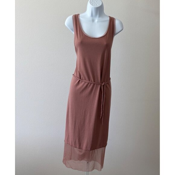 H&M Dresses & Skirts - Jersey Dress Large Mesh Hem Drawstring Waist Beachy Lagenlook Festival Boho Chic